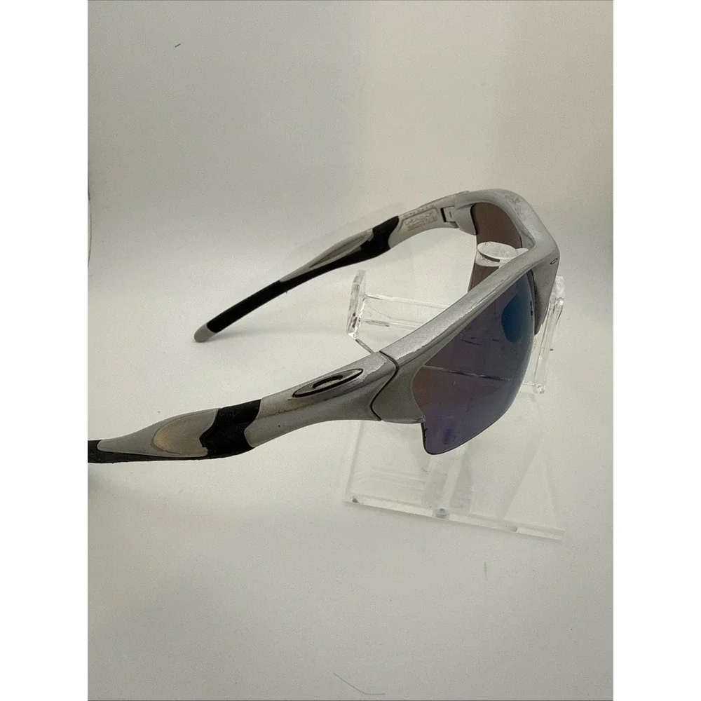 Oakley Half Jacket 2.0 Gray /Black Wrap Sunglasses Authentic Polarized Lens-HOT